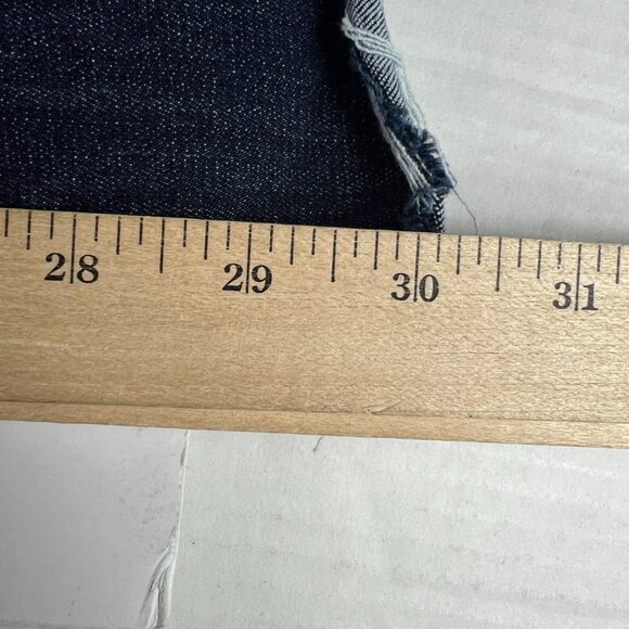 Judy Blue Jean Women 30x30* Flare High Rise Dark Blue Faded Raw Hem Denim Tag 29 - Picture 12 of 16